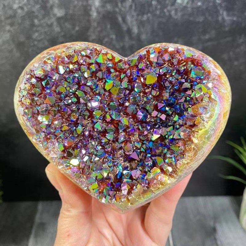 Angel Aura Heart Shaped Crystal