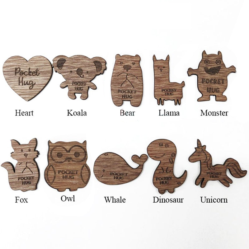 Pocket Hug Wooden Token Gift