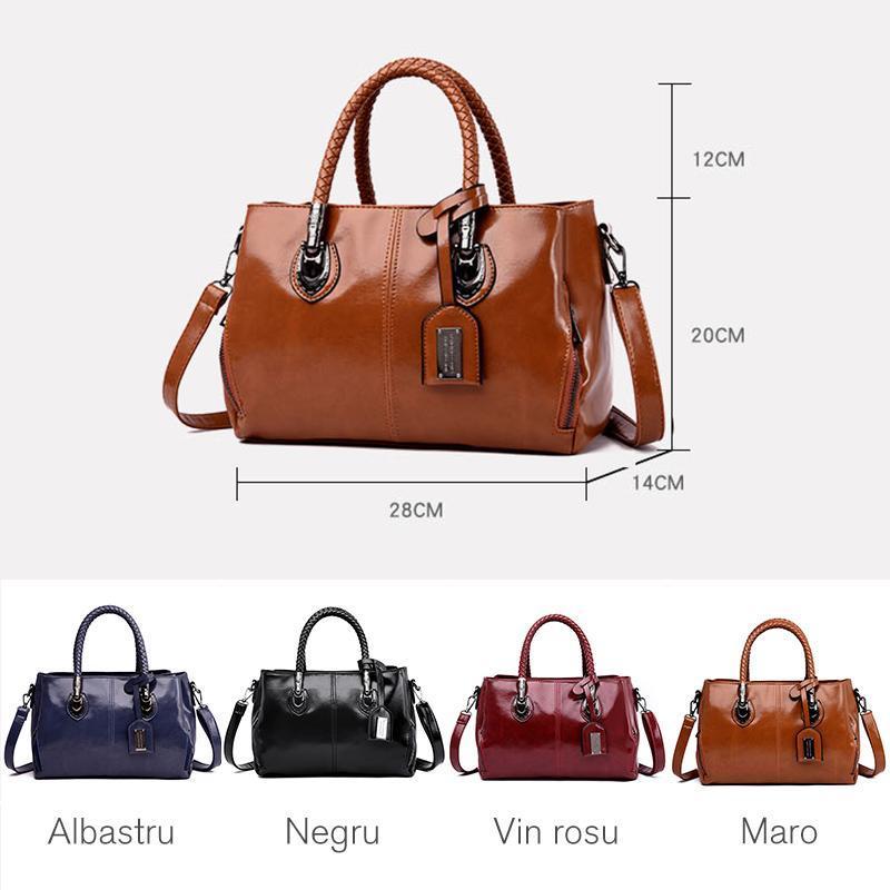 Boston leather handbag for women