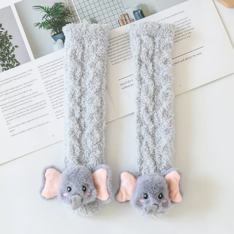 Baby Winter Fluffy Fuzzy Slipper Socks