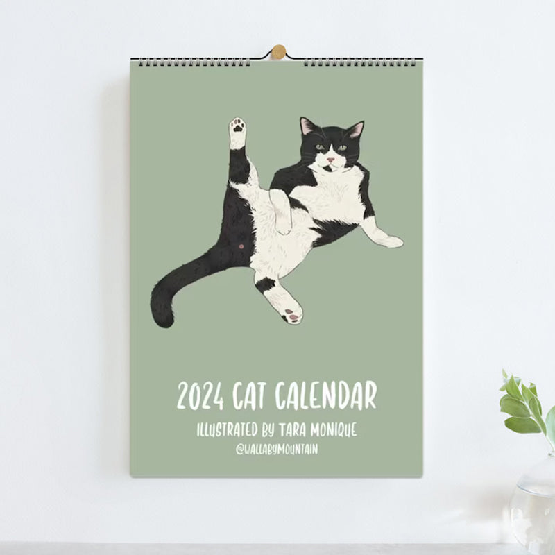 Cat Wall Calendar 2024